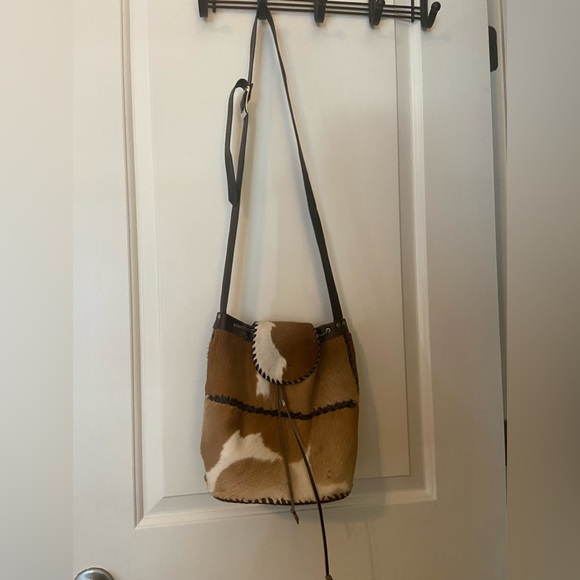 Handbags - 100% authentic cowhide handmade purse with long strap.